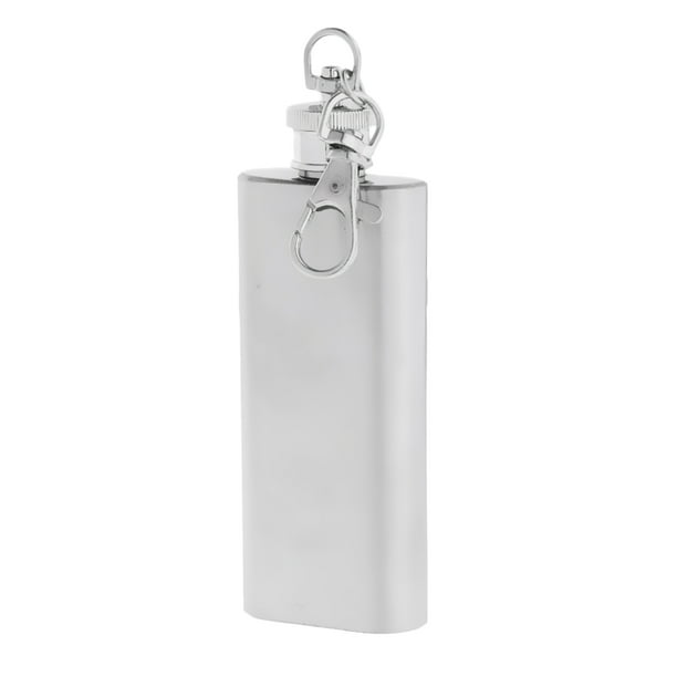 Great 2oz Small Stainless Steel Hip Flask Key Ring Leak-proof Flask Key Chain
